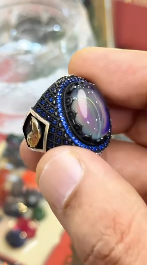 Royal Blue Color Changing/Alexandrite Ring