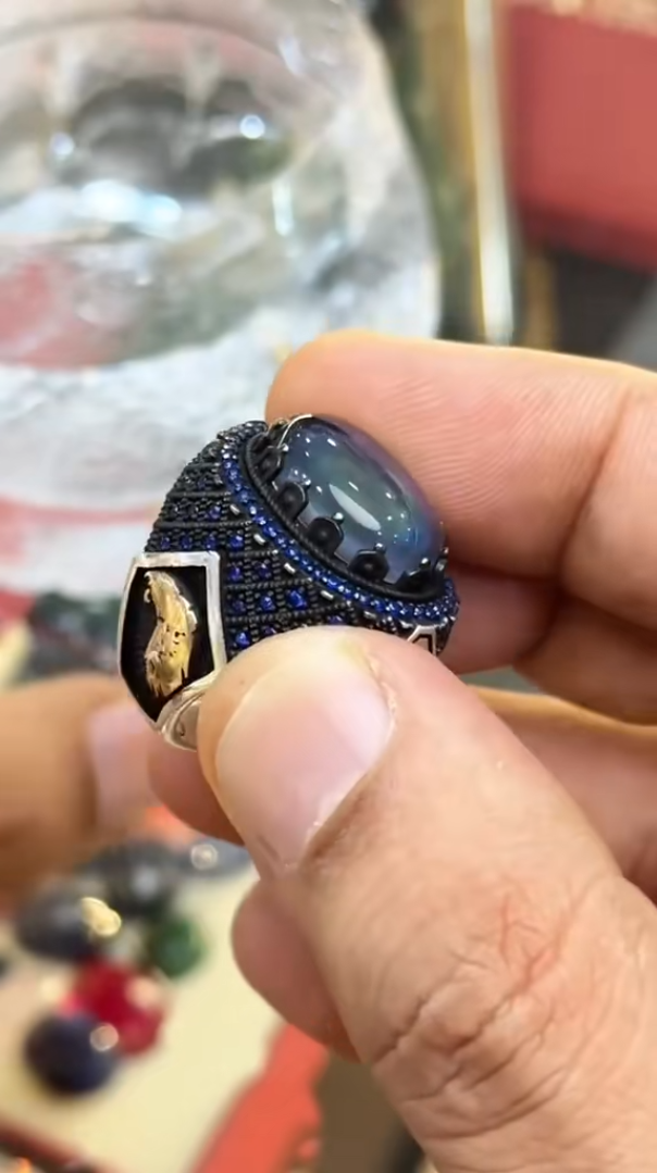 Royal Blue Color Changing/Alexandrite Ring