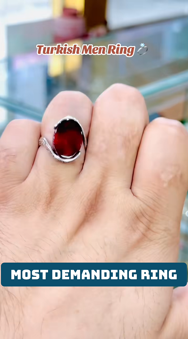 Yaqoot Stone Red Ring