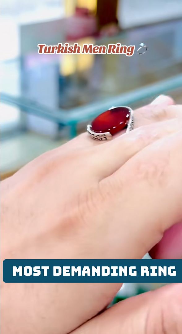 Yaqoot Stone Red Ring