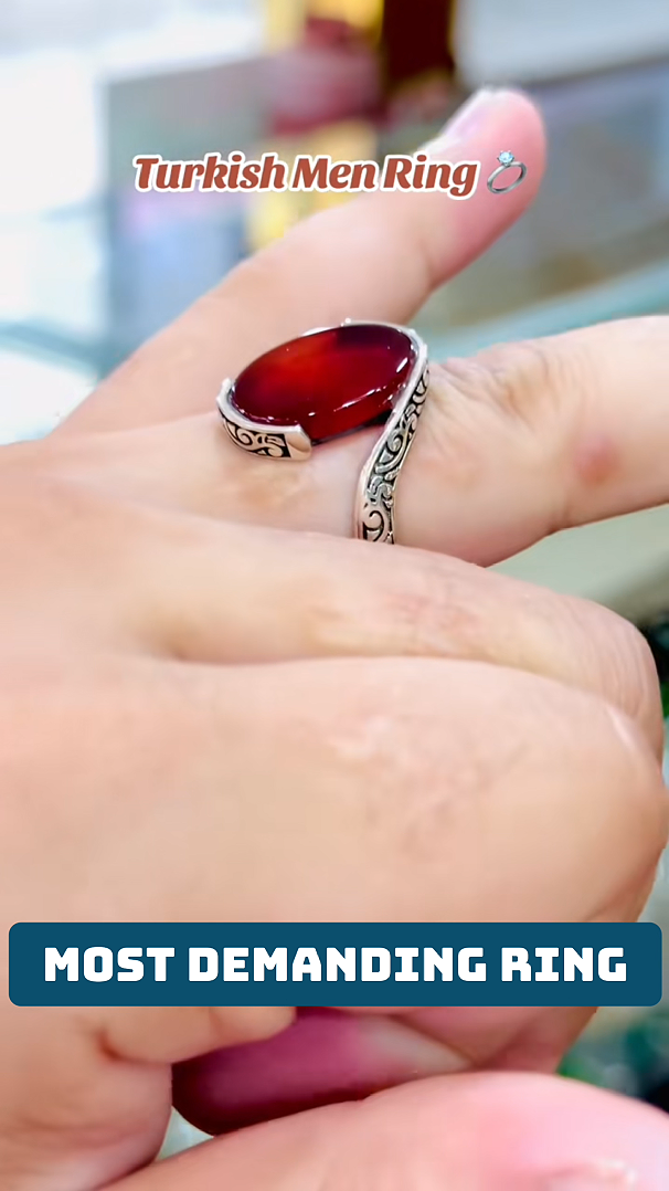Yaqoot Stone Red Ring