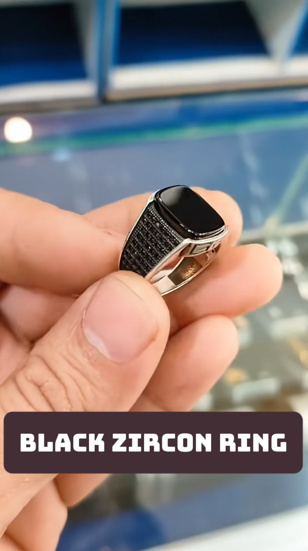 Black Zircon Ring
